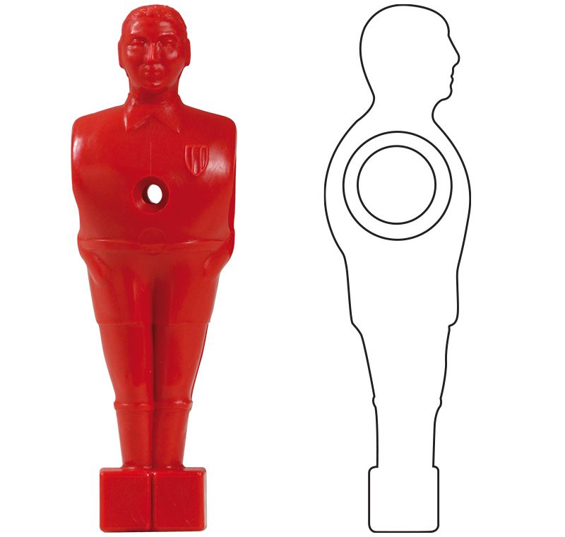 Играч за джага, червен – Ф-16mm